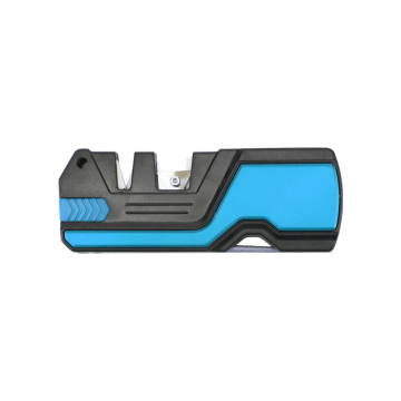 Smith's Pocket Knife Manual Sharpening Tool - 2 Stage Mini Pocket Knife Sharpener