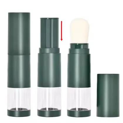 Refillable Sunscreen Powder Brush with Mineral Powder Container