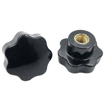 Bakelite Black Nylon Star Handle Knob M8 M10 M12 M16 - 60mm 80mm, Kitchen Bedroom Carton Free