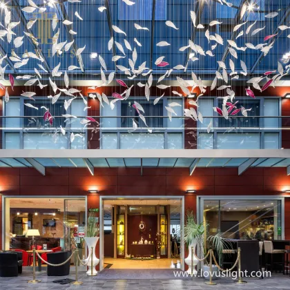 Large creative custom shopping mall chandelier Shopping mall outdoor chandelier