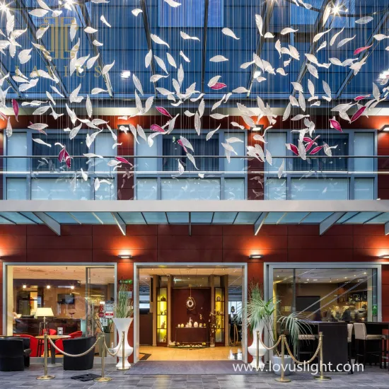 Large creative custom shopping mall chandelier Shopping mall outdoor chandelier