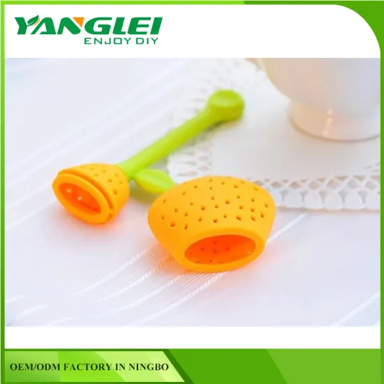 YL-214 cute design factory wholesale pear silicone tea bag