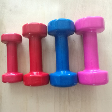 Shinny Plastic PVC Dipped Dumbbell