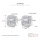 Boucles d&#39;oreilles Halo Boucles d&#39;oreilles Waterdrop Carré Brillantes Plaqué en Or Blanc 18K