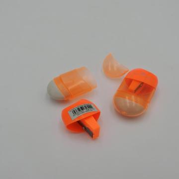 plastic kids pencil sharpener eraser