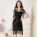 Women's Sequin Round Neck Club Dress