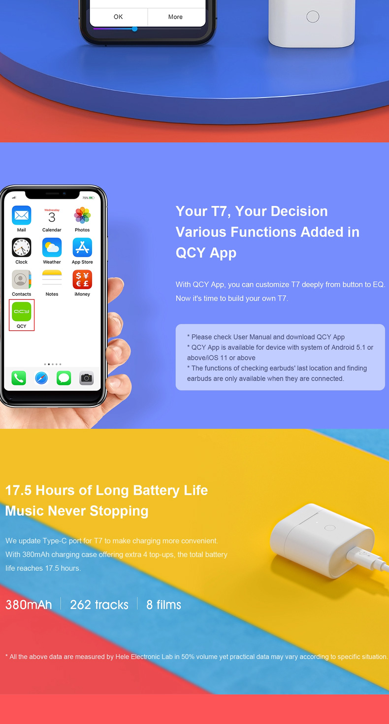 Qcy T7 Wireless Earbuds Qcy T7 Wireless Earbuds