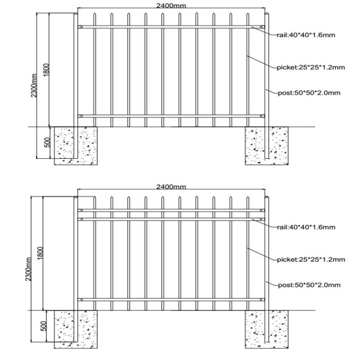 iron fence