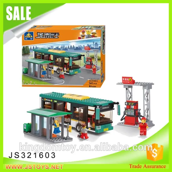 Made in China kids block bus toy funny