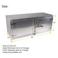 Caja de herramientas de aluminio resistente 24x24x60 para remolques