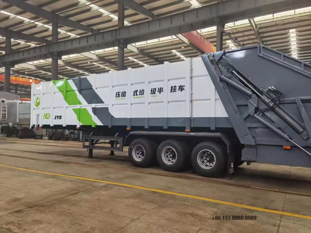 Compression Semi Hung Garbage Truck 8 Jpg