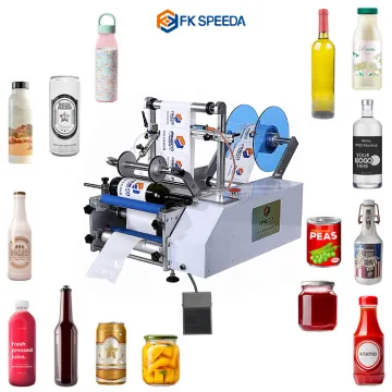 Automatic Semi-Automatic Round Bottle and Glass Labeling Machine with Pneumatic Pressing for Sticker Application