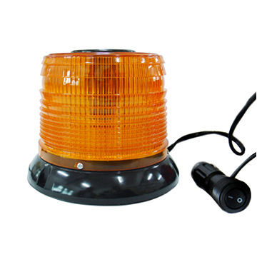 LED strobe beacon in amber, red and blue