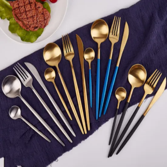 Stainless Steel Western Food Steak Knife Fork Spoon