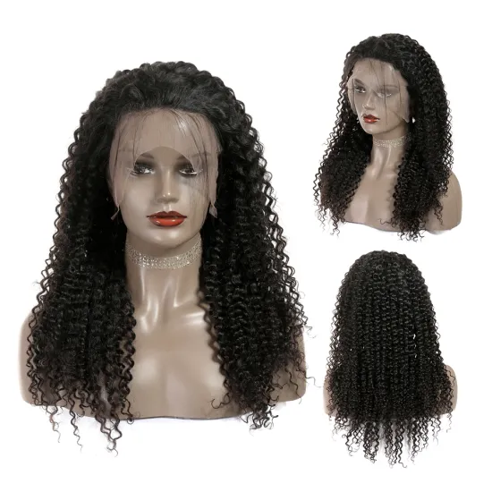 Afro Kinky Curly Human Hair Lace Front Wigs for Black Women Lace Front Wigs with Baby Hair Afro Curly Wigs