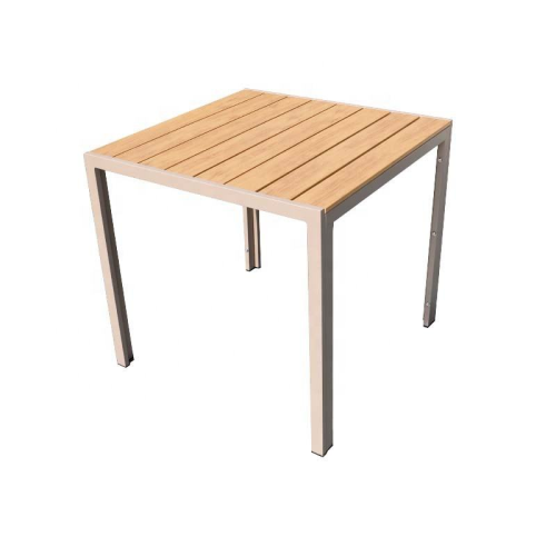 Outdoor aluminum table Top Quality Outdoor Table with Aluminum Plastic Construction Manufactory