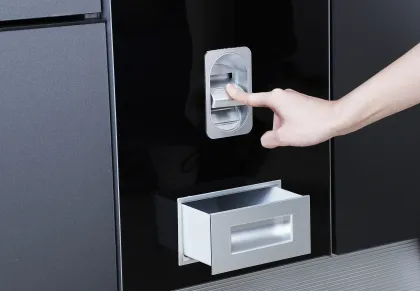 Stainless Steel Rice Cabinet - Healthy Kitchen Use Cabinet Style Rice Dispenser Box