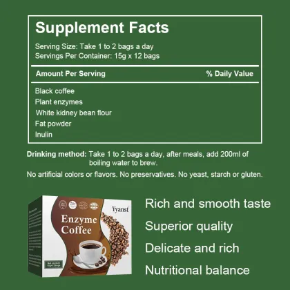 Promote Metabolism Slim Enzyme Coffee Powder