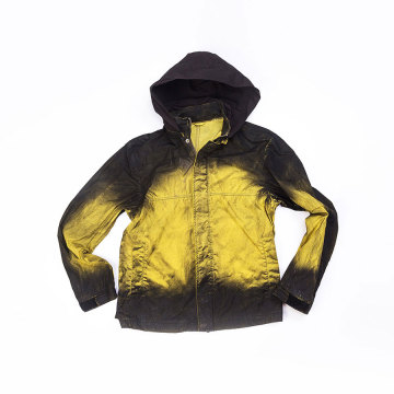 Men`s 100% Polyester garment dyed jacket