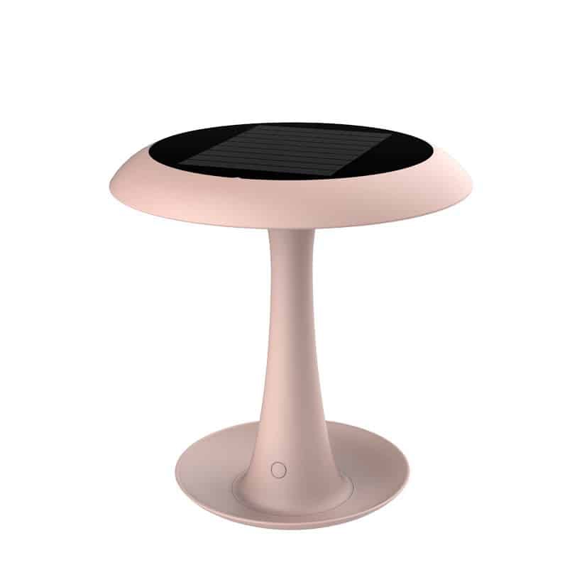 pink solar table lamps