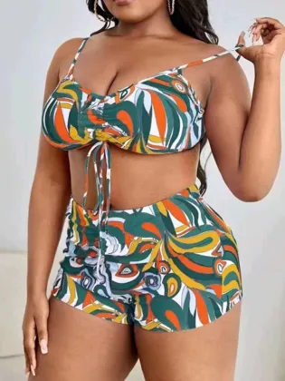 Wholesale Plus Size Bikini Swimsuits: XXL Cover Ups and Swimwear for Fat Women - RCJ-33A