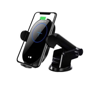 Porta del caricatore dell'auto wireless con morsetto regolabile per tutte le dimensioni del telefono