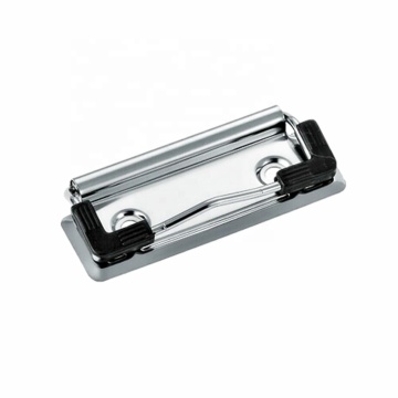 Nickel Plate Metal Clipboard with 70mm Wire Binder - Stationery Clip Board and Paper Clips