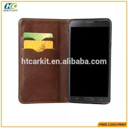 Magnetic Crazy Horse Pattern PU Wallet Case For Samsung Note5