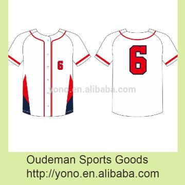 Sublimation sport wear custom baseball jersey