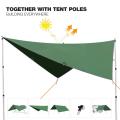 10ft Green Tarp Tent for Camping Backpacking Hiking