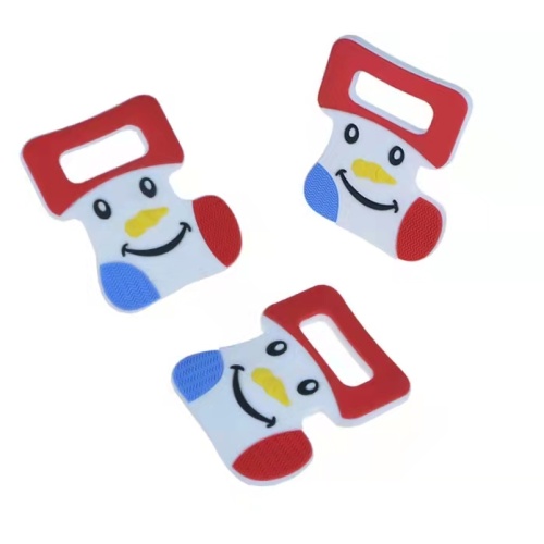 Chaussettes de Noël teether baby molar apaisant silicone teether