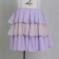 Boutique Purpurowa haftowana sukienka z falbaną szyfonową