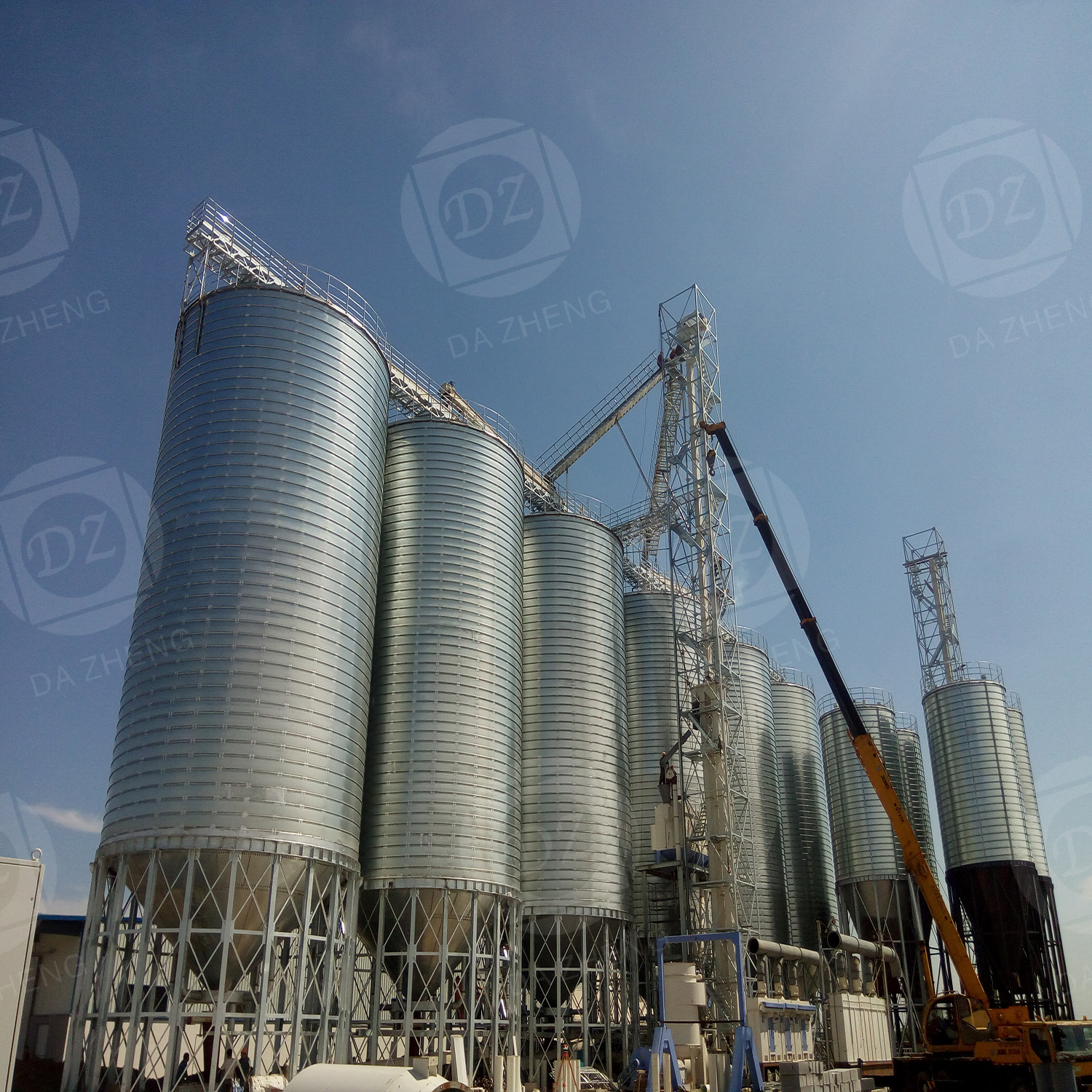 Steel plate silo for seed conservation
