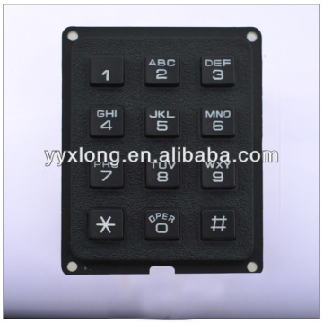 silicone rubber handphone plastic keypad
