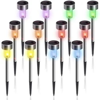 Outdoor Garden Waterproof LED Solar Light - Stainless Material Yard Lamp