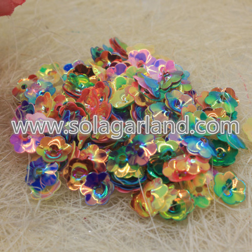 10*2MM Flower Shape Laser Sequins Sewing Beads Jewelry