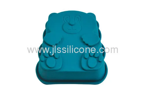 Small Size Bear Shape Silicone Bakeware Cake Mold 