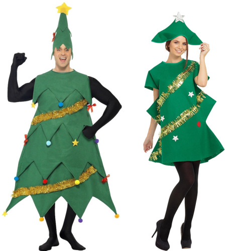 Christmas Tree Women Costume with Hat