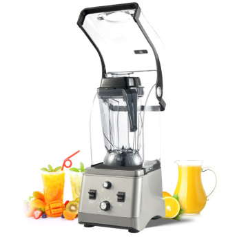 2200W Heavy-duty Smoothie and Food Processor Machine with Soundproof Cover