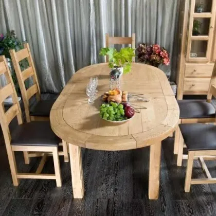 Oak Expandable Dining Table