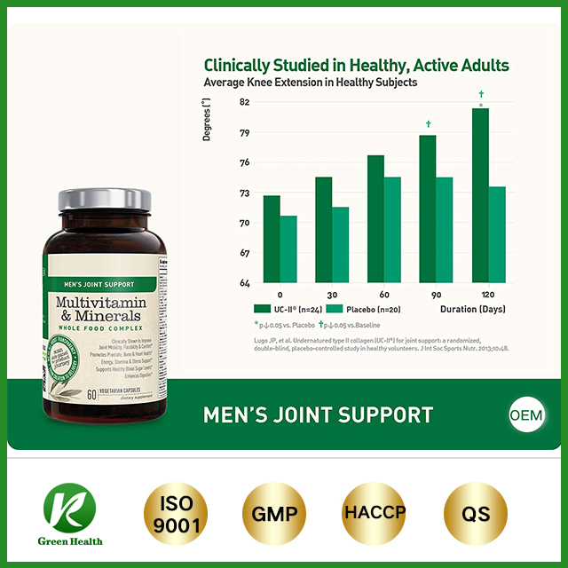 OEM/ODM Multimineral Multivitamin Supplement Food Complex Vegetarian Joint Support Multivitamin Capsules for Men