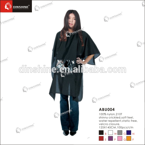 hot sale different collars design salon hairdressing cape with window