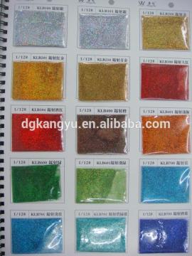 2016 new product christmas bulk glitter 1kg color card