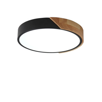 Nordic Ultra-Thin Modern Wooden Surface-Mounted LED Bathroom Ceiling Lamp