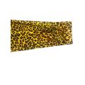 Women Long Sleeves Cowl Neckline Animal Print Blouse