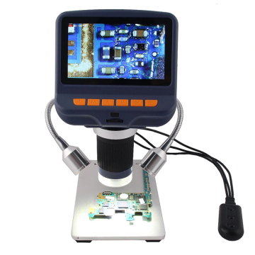 500X 4.3 inch HD Display Phone Repair Microscope with USB Light Source AD106S