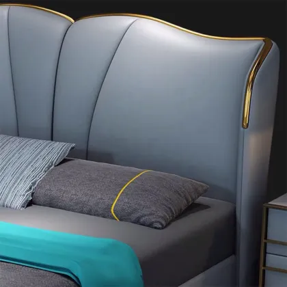 C2024 Modern Creative Stainless Steel Frame Family Bedroom Furniture Sofa Bed