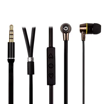 3.5mm Plug Noise-cancelling Stereo Earphone with Microphone