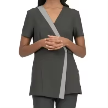 Katoen/polyester aangepaste spa -uniformen voor vrouwen