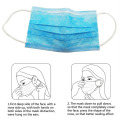 Disposable Non-Woven 3ply Face Mask Medical Mouth Mask with Earloops